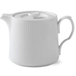 NIB Royal Copenhagen White Fluted Teapot